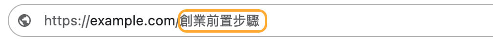 URL 設置不建議：中文
